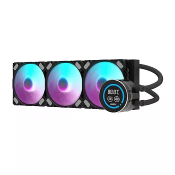 Chłodnica komputera 360 mm Darkflash DN-D360 Czarny — chłodzenie cieczą 360 mm z obsługą 3 wentylatorów 120 mm