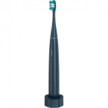 Bezprzewodowa szczoteczka do zębów, granatowa, 3 końcówki, 1400 mAh, funkcje: miękka, czyszcząca, masująca, wybielająca, zamiatająca