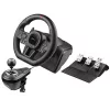 Manual gearbox shifter TRACER TRAJOY47345 — przewodowy kontroler simracingowy 6-w-1, kabel 1,8 m, czarny, ergonomiczny antypoślizgowy uchwyt, obrót 270°