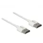 DeLOCK High Speed HDMI with Ethernet - HDMI mit Ethernetkabel - HDMI (M) bis HDMI (M) - 2,0m - Dreifachisolierung - weiß - 4K Unterstützung (85137)