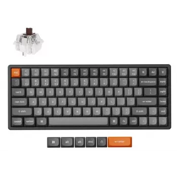 Klawiatura Keychron K2 Max uniwersalna bezprzewodowa RF QWERTY angielska czarno-szara 75% mechaniczna