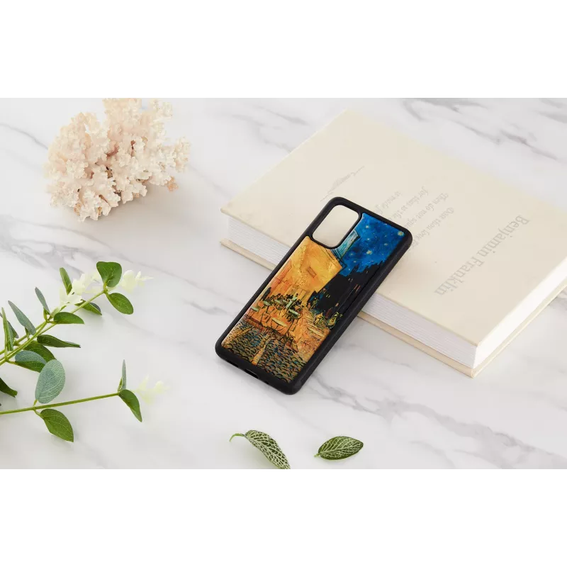 Etui ochronne iKins do Samsung Galaxy S20+ — czarne Cafe Terrace