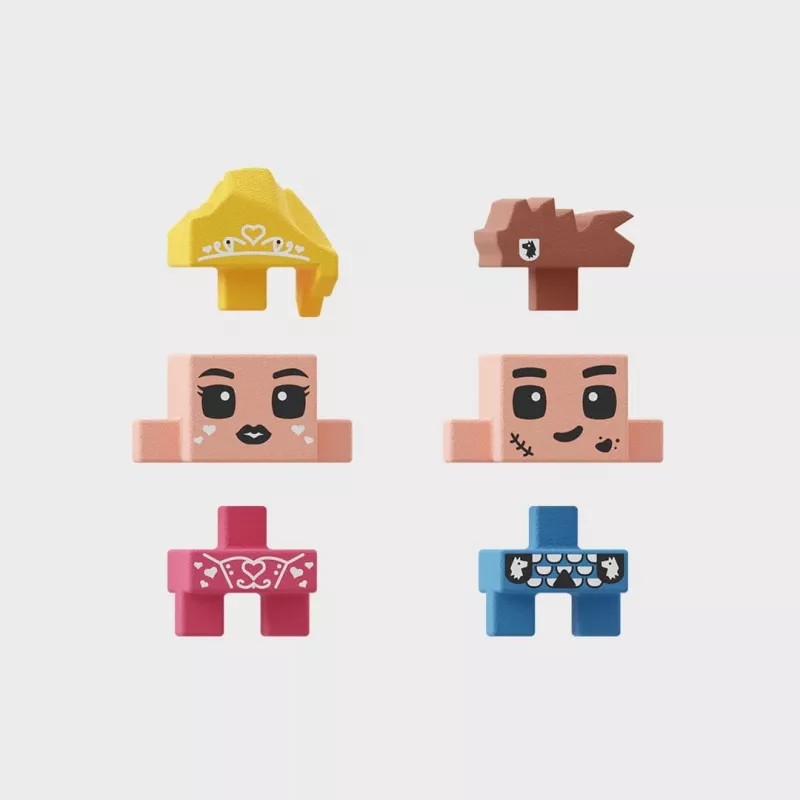 Klocki konstrukcyjne Marioinex Mini Waffle Princess Fantasy – Wieża Fantazji, 148 elementów