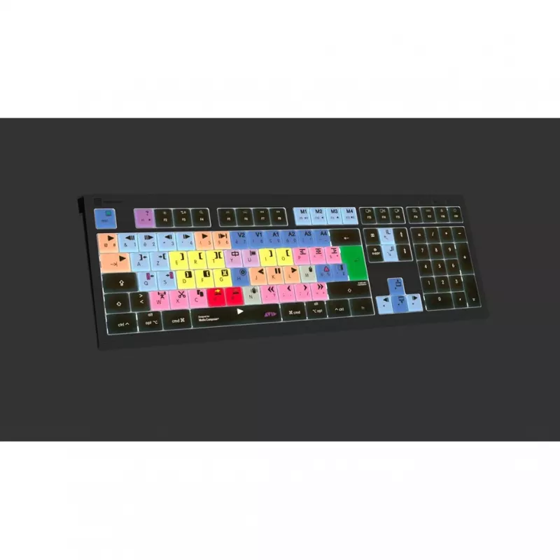 Klawiatura podświetlana Logickeyboard Avid Media Composer ASTRA 2 Mac francuska (LKB-MCOM4-A2M-FR)