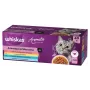 Mokra karma WHISKAS Aromatic selection Mix — 40 x 85 g saszetek, koty dorosłe, 83,6% wilgotności
