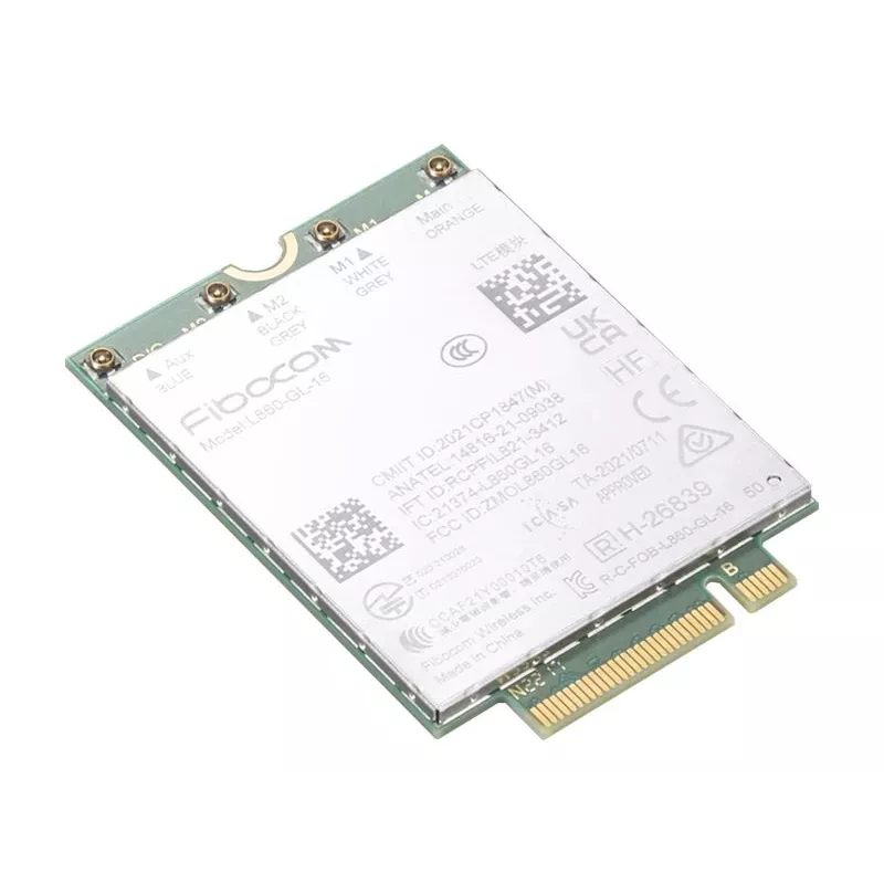 Wewnętrzna karta WWAN Lenovo 4XC1K20995, 1000 Mbit/s, bezprzewodowa, M.2
