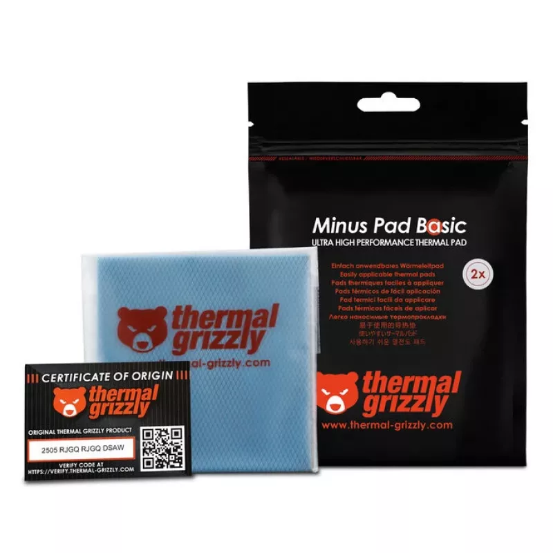 Thermal Grizzly Minus Pad Basic - 100 x 100 x 1,0 mm, 2 sztuki