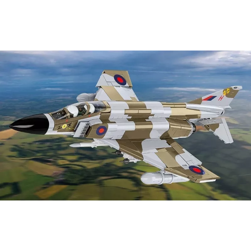 Cobi Blocks F-4M Phantom II model samolotu wojskowego, zestaw konstrukcyjny 728 elementów