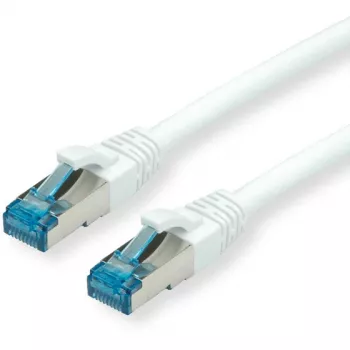 VALUE - Kabel krosowy - RJ-45 (M) na RJ-45 (M) - 2 m - SFTP, PiMF - CAT 6a - bezhalogenowy, formowany, bez zaczepów, skręcony - Biały (21.99.1972)