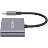 USB-C 3-w-1 Hub CANYON DS-3 Ciemnoszary — USB-C do USB-A + HDMI + PD passthrough