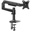 Biurkowy uchwyt do monitora ONKRON MS75-B dla ekranów 43,2–96,5 cm (17–38 cali), zacisk/przelotka, do 11 kg, VESA 75×75–100×100, regulowana wysokość, obrót i pochylenie