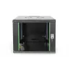 DIGITUS Professional Unique DN-19 09U-6/6-SW - szafa - szafa sieciowa - do montażu ściennego - czarny, RAL 9005 - 9U - 48,3 cm (19) (DN-19 09U-6/6-SW)