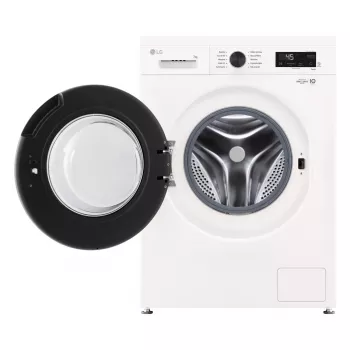 Pralka LG F2X10S7NWK — ładowana od przodu, szerokość 600 mm, głębokość 540 mm, wysokość 890 mm, masa netto 59 kg