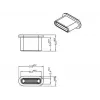 Socket safety cover DeLOCK 64014 USB Type-C Czarny 10 pcs