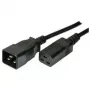 Kabel ShiverPeaks C19/C20 M/F 5m Czarny złącze C20