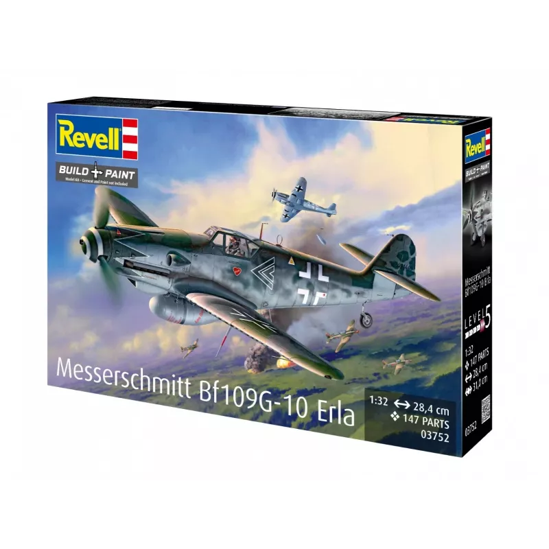 Plastikowy model samolotu REVELL Messerschmitt Bf109G-10 Erla w skali 1:32