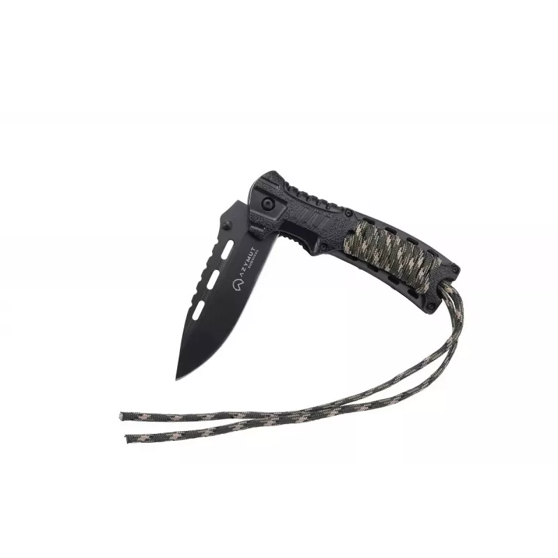 Nóż survivalowy AZYMUT Survival Fire Starter — nóż kempingowy z ostrzem stałym i zintegrowanym krzesiwem