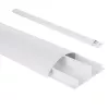 Aluminiowa listwa maskująca MACLEAN MC-814 W biała – organizer kabli, sztywny profil aluminiowy do ukrywania kabli