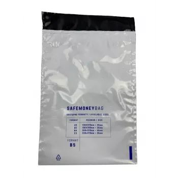 Bestpak SAFEMONEYBAG Koperty depozytowe białe B5 190mmx260mm+35mm 100 sztuk