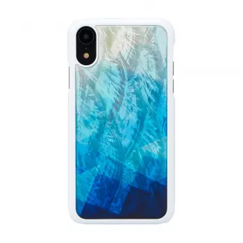 Etui na smartfon iKins do iPhone XR — zewnętrzna część w kolorze błękitnego jeziora, wewnętrzna czarna