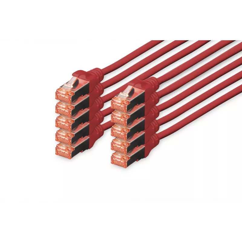 Kabel sieciowy Digitus CAT 6 S/FTP RJ-45 5m czerwony