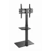 Stojak podłogowy pod telewizor GEMBIRD TVS-55T-02 dla telewizorów 32–55 cali, stal, wysokość 600 mm, VESA 100x100–400x400, maks. obciążenie 35 kg