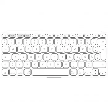 Logitech Keys-To-Go 2 bezprzewodowa klawiatura do iPada, iPhone'a, Maca i Apple TV, układ niemiecki, jasnoszara