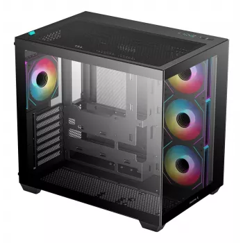 Obudowa PC DeepCool CG530 4F Midi Tower Czarna — szkło hartowane, ATX/ITX/Micro ATX, 3x120mm wentylatory, USB-C