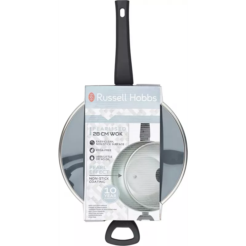 Wok Russell Hobbs RH01709EU 28 cm Pearlised, patelnia z powłoką nieprzywierającą