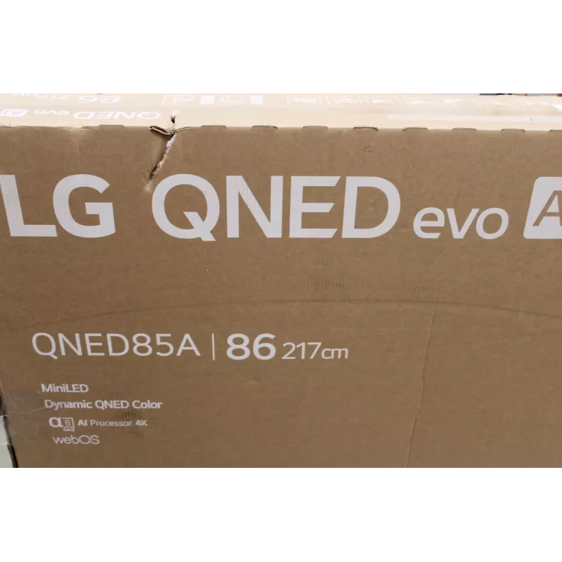 Telewizor LG 86QNED85A3C 86-calowy Smart TV z webOS 25, 4K UHD (uszkodzone opakowanie)