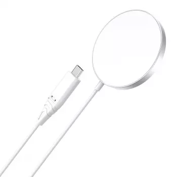 Ładowarka bezprzewodowa CHOETECH T518 15W Magnetyczna Biała – Magnetyczna ładowarka indukcyjna Qi