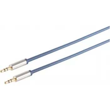 Kabel audio ShiverPeaks 30815-SPP-cienki 5m 3.5mm niebieski