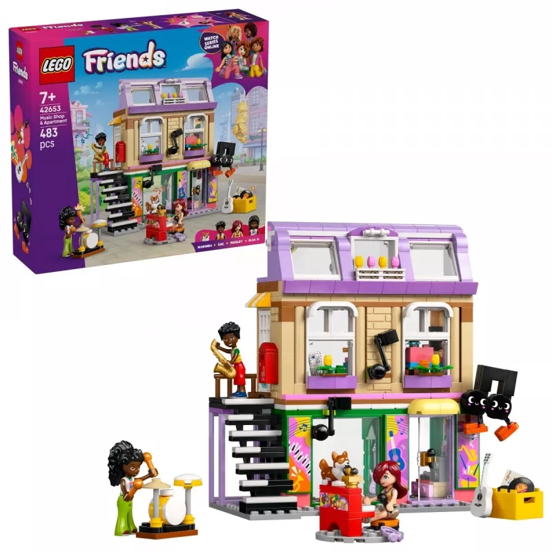 LEGO FRIENDS 42653 Sklep muzyczny i mieszkanie
