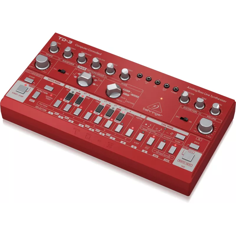 Analog synthesizer Behringer TD-3-RD czerwony 9V DC
