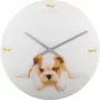 NeXtime klok 8136 Puppy, Ø43 cm, ścienny, biały/beżowy