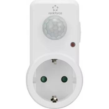 Renkforce 1588385 Zwischenstecker PIR Motion Sensor 120 ° biały IP20