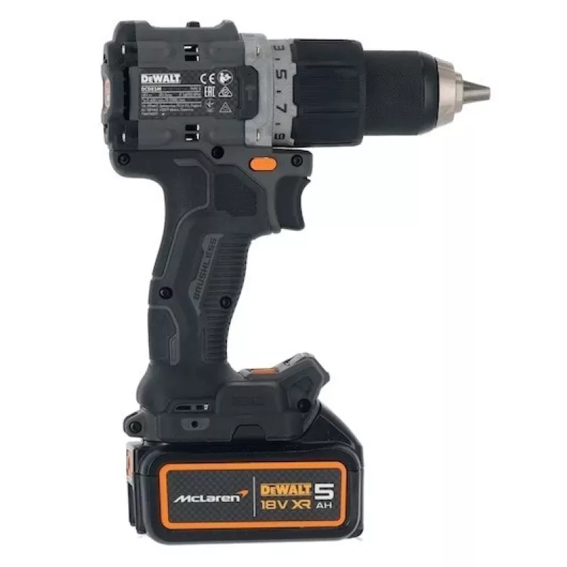 DeWalt MCLAREN DCD85MP2T Wkrętarka akumulatorowa 18V Czarny, Żółty