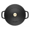 Patelnia do smażenia ZWILLING STAUB BRAISERS okrągła 28 cm, czarna, dno Ø 22,2 cm