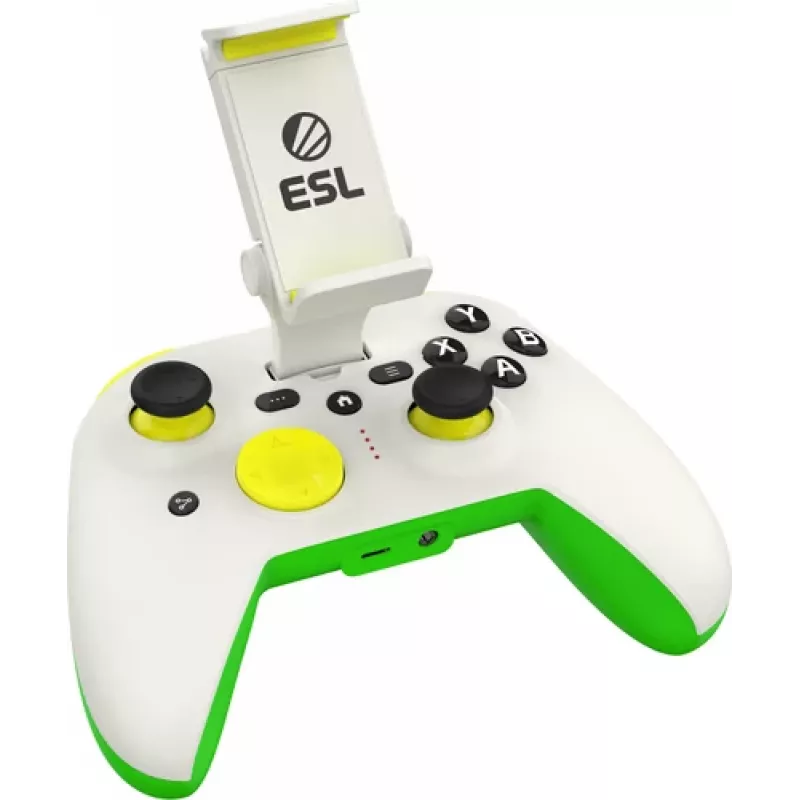 Gamepad RiotPWR RP1925ESL USB Type-C Wired zielony biały żółty