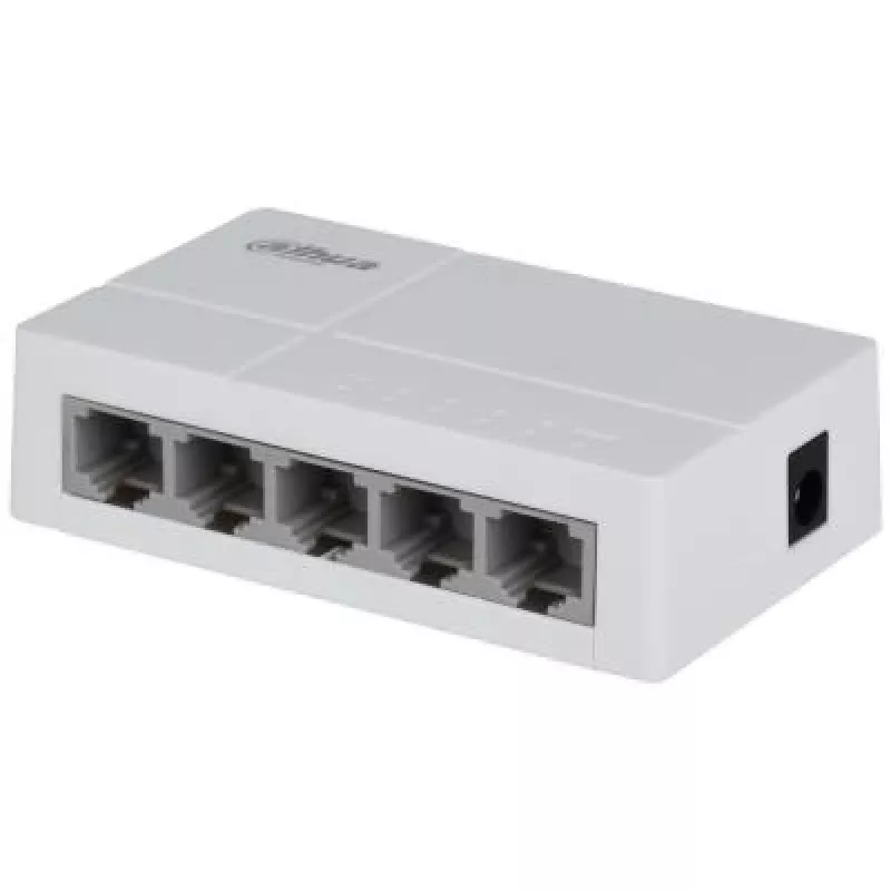 Przełącznik sieciowy Dahua Technology PoE DH-SF1005L Niezarządzalny Fast Ethernet (10/100) Power over Ethernet (PoE) Desktop Jasnoszary