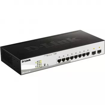 D-Link DGS-1210-10P Zarządzany przełącznik L2 Gigabit Ethernet (10/100/1000) Power over Ethernet (PoE) 1U Czarny