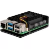 Joy-IT Armor Case BLOCK ACTIVE SBC-Obudowa odpowiednia do zestawów rozwojowych Raspberry Pi (RB-AlucaseP5-07FAN)