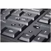 Kensington ProFit Ergo Wireless klawiatura FR, Full-size (100%), Wired & Wireless, RF Wireless + USB, AZERTY, Czarny