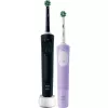 Oral-B Vitality Pro D103 Duo, Elektrische Zahnbürste schwarz/lila, Black/Lilac Violet, inkl. 2. Handstück