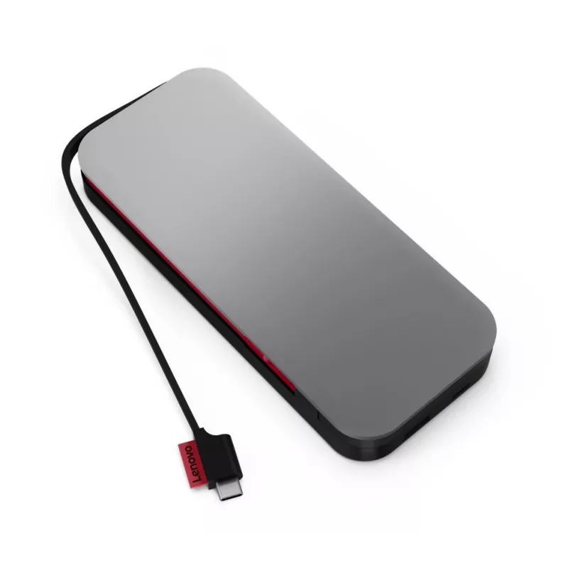 Powerbank Lenovo Go USB-C do laptopa (20 000 mAh), litowo-jonowy, czarno-szary, USB typu A i C