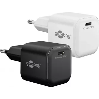 Goobay USB-C™ PD GaN Fast Charger Nano (30 W) Czarny (79152)