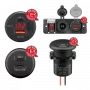 RAM Mounts Einbaucharger Bare Wire Ends LED USB-A/USB-C (560027)