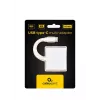Adapter graficzny USB GEMBIRD A-CM-HDMIF-02-SV, wyjście HDMI, do 3840×2160, srebrny, 58,5×51×11,6 mm