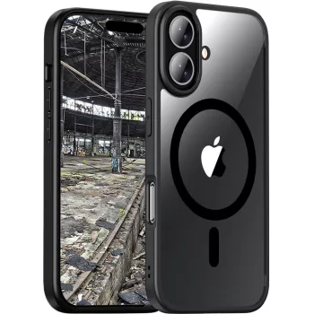 JT Berlin BackCase Pankow Hybrid MagSafe | Apple iPhone 16 | czarny/przezroczysty | (11098)