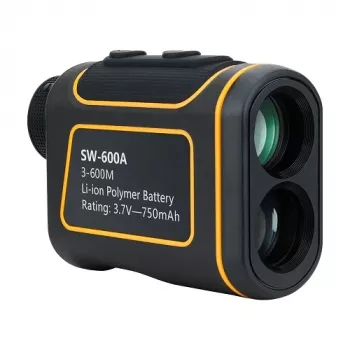 Dalmierz laserowy SNDWAY SW-600A — zakres pomiarowy 600 m, określona dokładność pomiaru